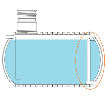 Product main image - Retentionsstutzen mit T-Stück