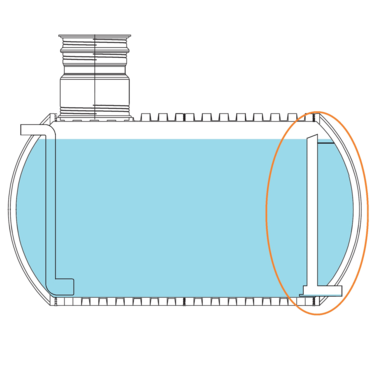 Product main image - Tubulure de rétention avec pièce en T